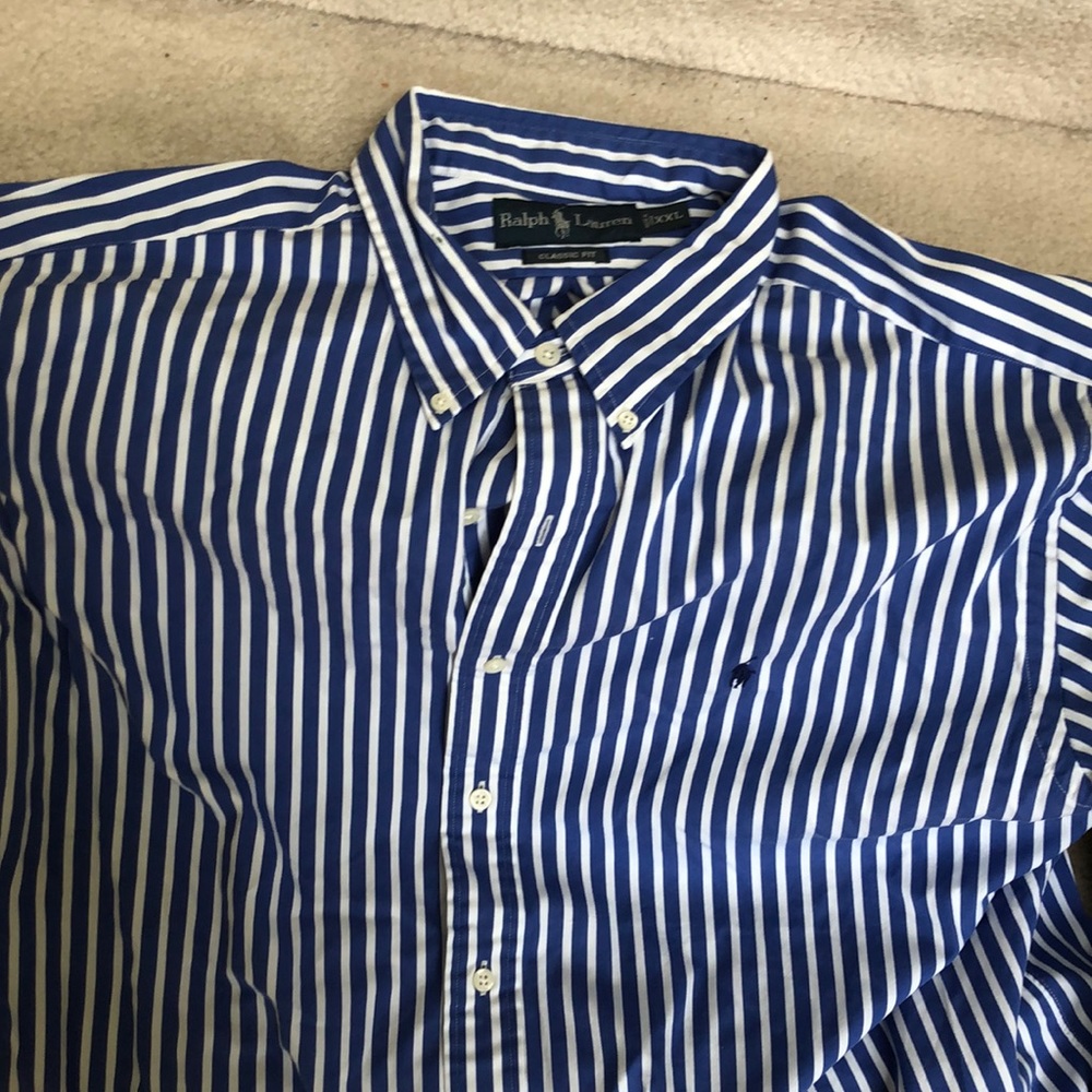 NWT Polo Ralph Lauren striped Oxford shirt XXL